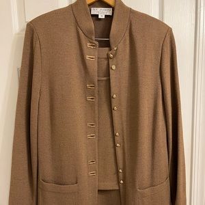 St. John Collection 3 piece jacket, skirt and shell suit